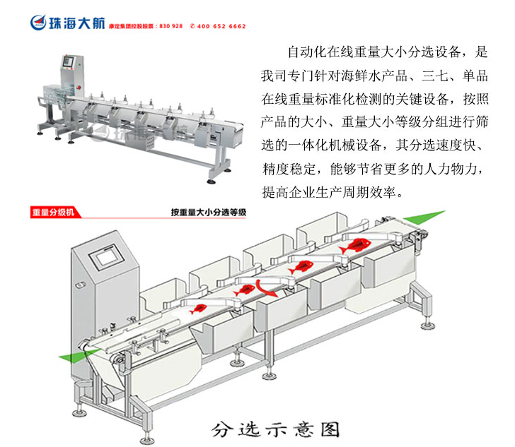 稱(chēng)重分選機(jī)示意圖